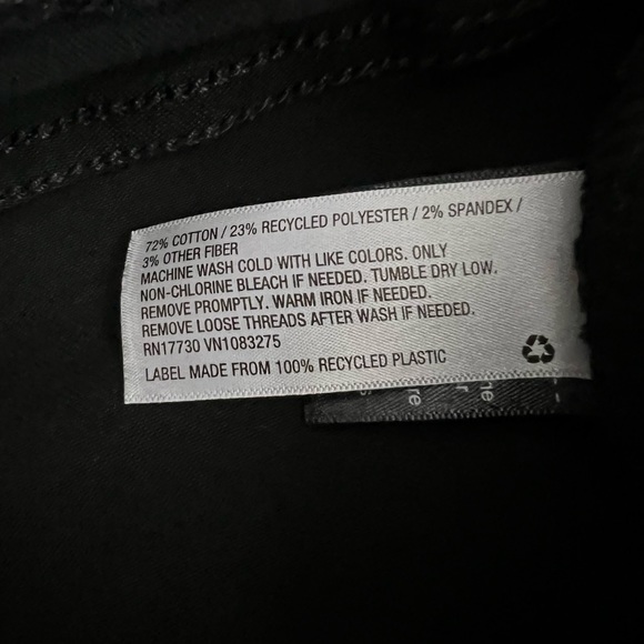 Universal Thread factory distressed raw frayed denim skinny mid rise jeans - Picture 5 of 9